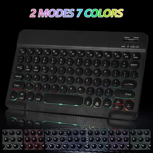 Alt view image 2 of 7 - Bluetooth Keyboard and Mouse Combo for iPad - Rechargeable Wireless Keyboard