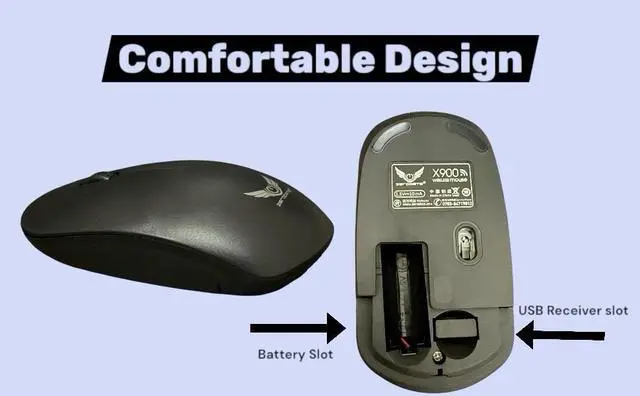 Alt view image 3 of 7 - Wireless Keyboard and Mouse Combo, 2.4GHz Ergonomic Slim Quiet For Windows