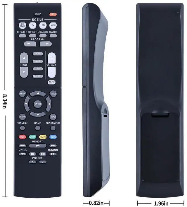 Alt view image 5 of 7 - RAV561 ZZ43210 Remote Control For Yamaha AV Receiver RX-V385 HTR-3072 RXV385