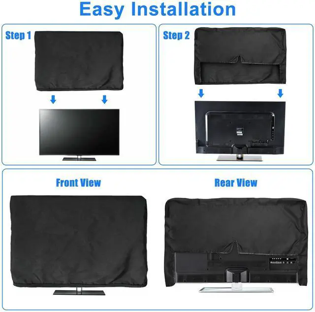 Alt view image 3 of 7 - 40-43 inch Outdoor TV Cover Fitted Waterproof Weatherproof Television Protector