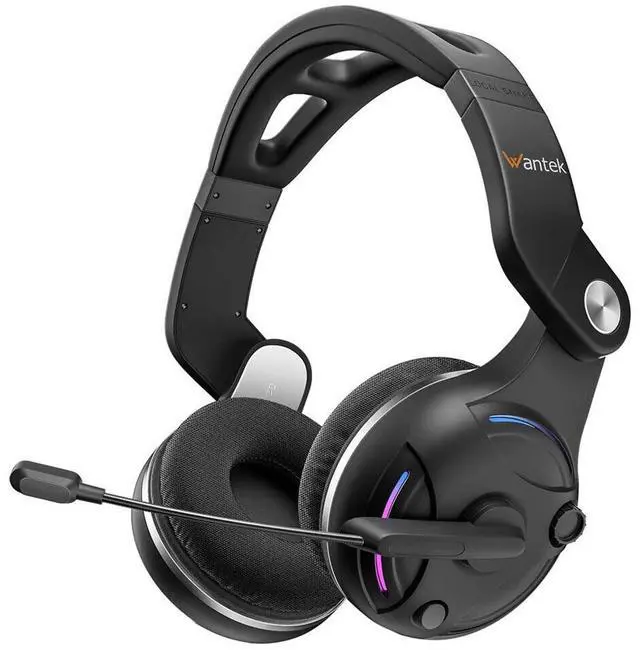 Main image of Wantek Bluetooth Headphones with Mic Foldable Wired Wireless Gaming Headset