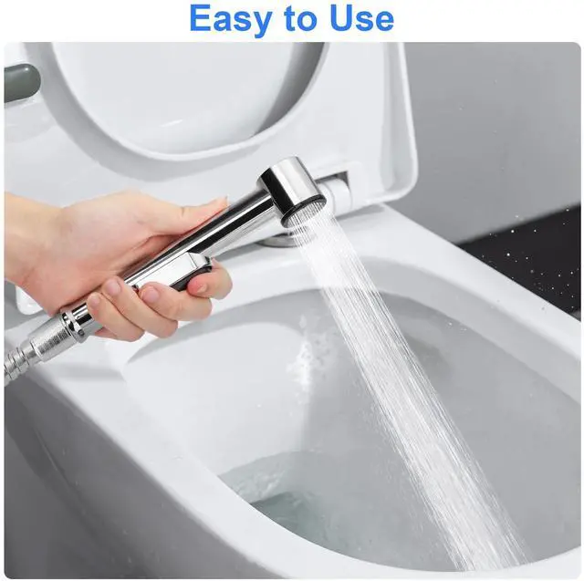 Alt view image 2 of 7 - Hand Held Toilet Bidet Sprayer Bathroom Shower Water Spray Head w/1.5m Hose Part