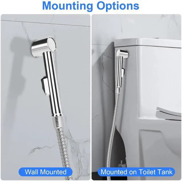 Alt view image 3 of 7 - Hand Held Toilet Bidet Sprayer Bathroom Shower Water Spray Head w/1.5m Hose Part