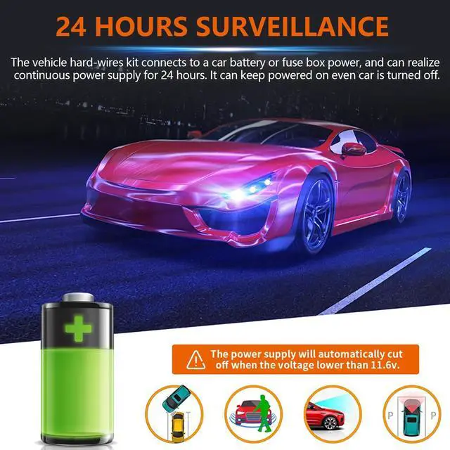 Alt view image 2 of 7 - Universal Dash Cam Hardwire Kit Mini USB Hard Wire Cable Fuse 12-24V for Car DVR