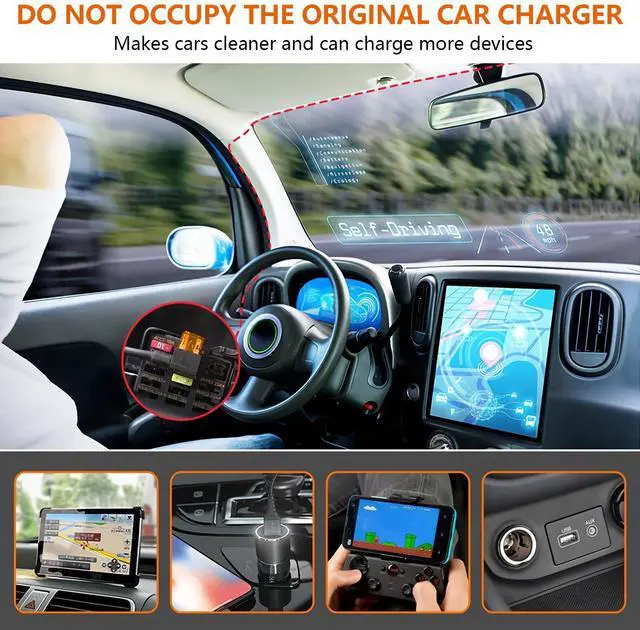 Alt view image 4 of 7 - Universal Dash Cam Hardwire Kit Mini USB Hard Wire Cable Fuse 12-24V for Car DVR