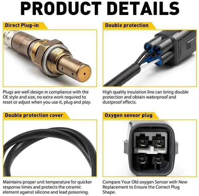 Alt view image 4 of 7 - Front Upstream Oxygen O2 Sensor Fit 2001 2002 2003 Toyota RAV4 2.0L 89467-42020