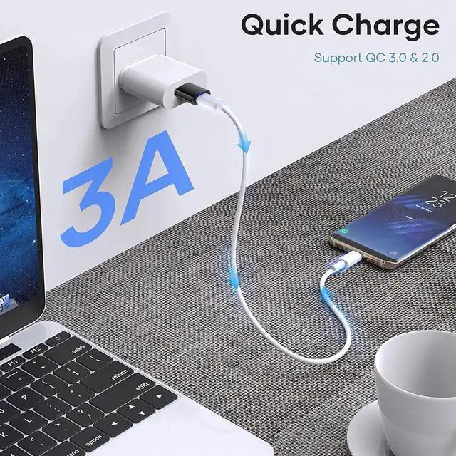 Alt view image 6 of 7 - 4-Pack USB C & USB Adapter Set (2x USB-C to USB-A + 2x USB-A to USB-C), USB 3.1 Type C Adapter for iPhone 15, Android, MacBook, iPad, Laptop, Tablet, PC, Fast Data Sync & Charging