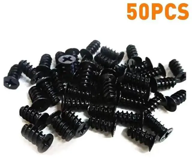 Main image of 50 PCS M5x10 Black Zinc PC Case Fan Screws - Computer Cooling Fan Mounting Screws for Case, Radiator, Cooler - Anti-Corrosion & Secure Fit