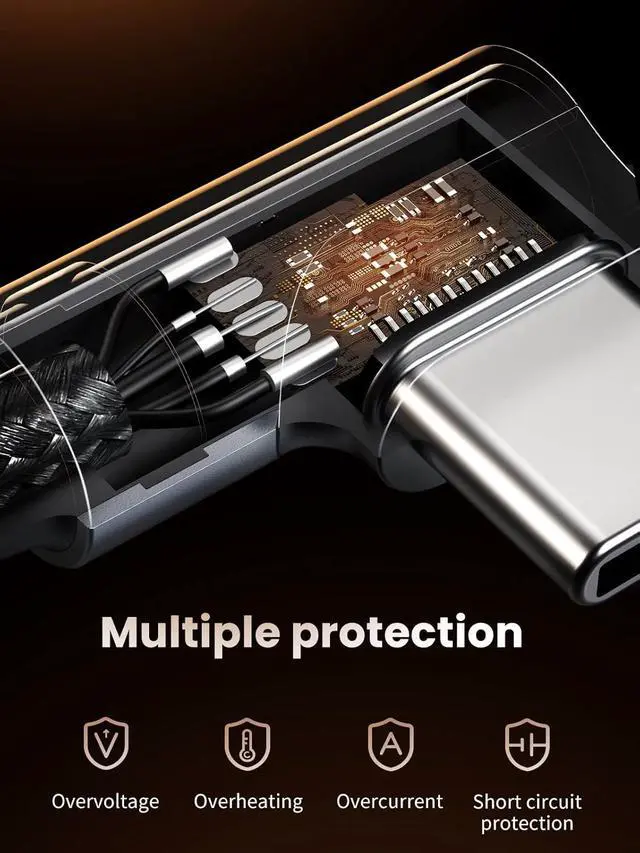 Alt view image 5 of 7 - UGREEN Right Angle Cable, 60W USB C Fast Charging Cable 90 Degree Compatible with iPhone 17/17 Air/17 Pro/16 MacBook Pro, iPad Pro, Galaxy S25/S24/S23, Pixel 10/9/8, 3.3FT