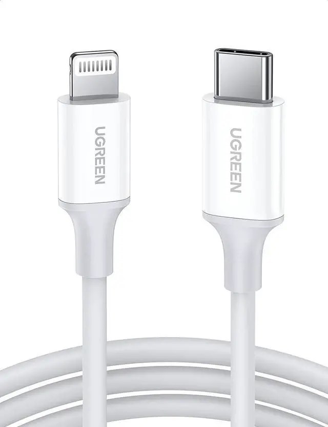 Main image of UGREEN USB C to Lightning Cable- 3FT MFi Certified PD Fast Charging Lightning Cord Compatible with iPhone 16/15/14/14 Pro/13/13 Pro/12/12 Pro/11, MacBook, iPad, AirPods Pro
