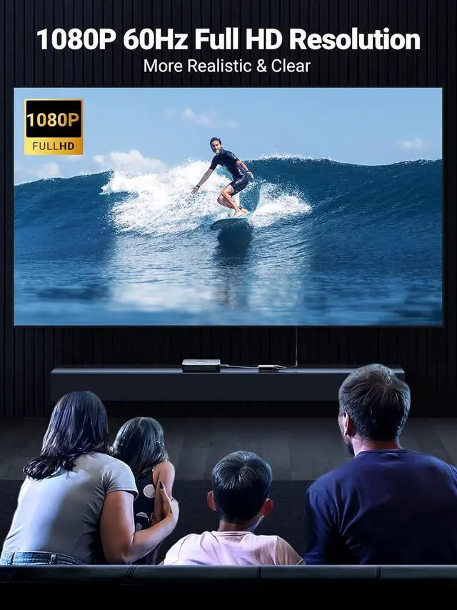 Alt view image 5 of 7 - UGREEN Active HDMI to VGA Adapter with 3.5mm Audio Jack HDMI Male to VGA Female up to 1080P for PC Laptop Ultrabook Raspberry Pi Chromebook Black