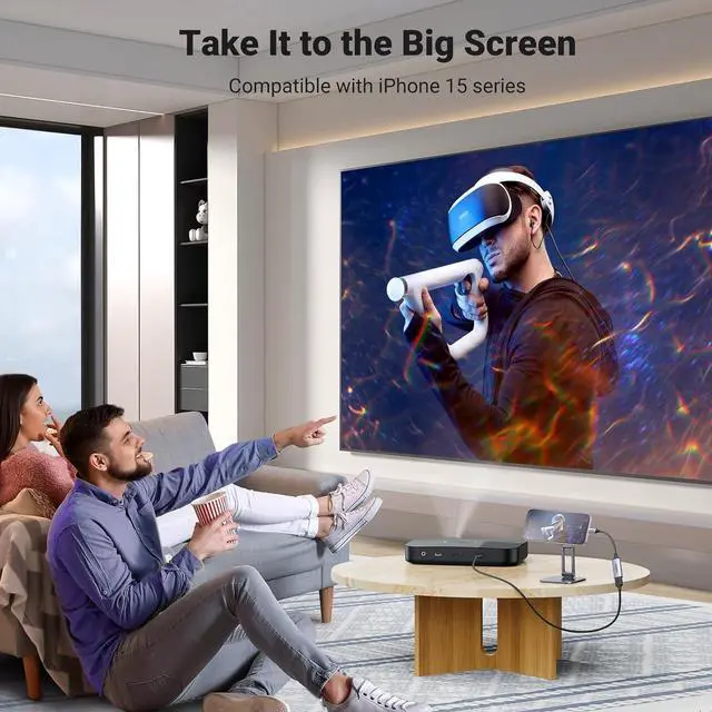 Alt view image 5 of 7 - UGREEN USB C to HDMI Adapter Cable 4K@60Hz Aluminum Type C Thunderbolt 4/3 Converter Male to Female Compatible with iPhone 17/16 Pro Max, iPad mini Air, MacBook Pro, Galaxy S25Ultra, iMac XPS 17