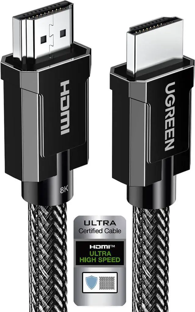 Main image of UGREEN 8K HDMI 2.1 Cable Certified 6.6FT, 10K Ultra High Speed HDMI Cord 4K 240Hz 48Gbps HDCP 2.2&2.3 eARC HDR Dolby Compatible for PS5 Xbox Series X/Switch 2/Roku TV/Laptop/Monitor/Mac mini M4 Pro