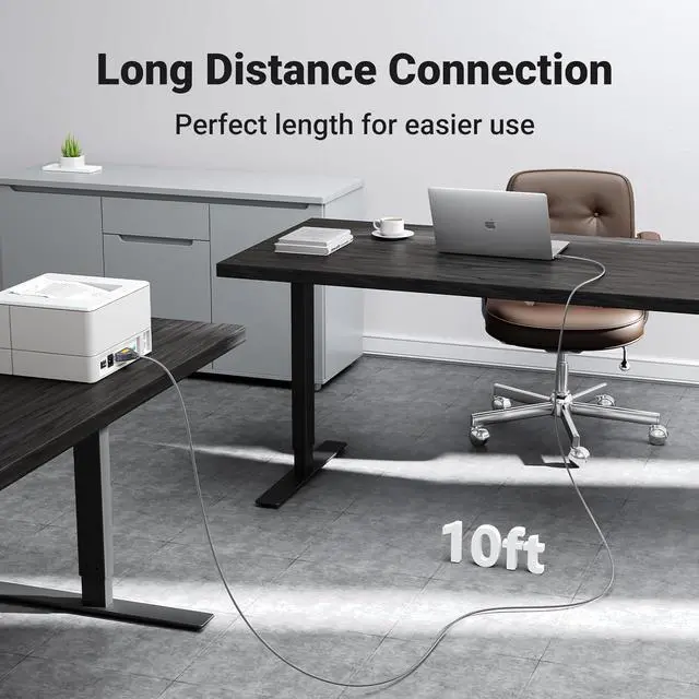 Alt view image 3 of 7 - UGREEN 6.6FT USB to Parallel Port Printer Cable, CN36 Cable Adapter IEEE1284 for Old Printer, Centronics Parallel Converter with Fast Transmission