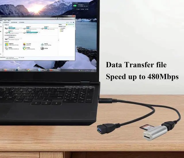 Alt view image 4 of 7 - USB 3.0 A Y Splitter Cable, USB 3.0 A Male to Dual USB 3.0 A Female + USB 2.0 A Female Extra Power Charging & Data Transfer Dual USB Y Splitter Cable (30cm/12inch-M/Dual F)