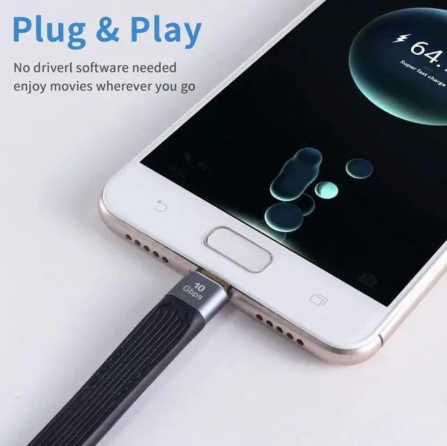 Alt view image 7 of 7 - Short USB C Cable 6Inch, Type C Male to Type A Male Adapter Cable, 10Gbps USB C Fast Charging Cord Short for MacBook, Laptop, Dock Station