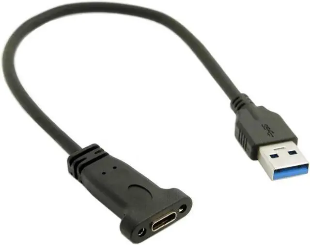 Alt view image 5 of 5 - USB-C USB 3.1 Type C Female to USB 3.0 A Male Data Cable for Laptop Tablet Mobile Phone