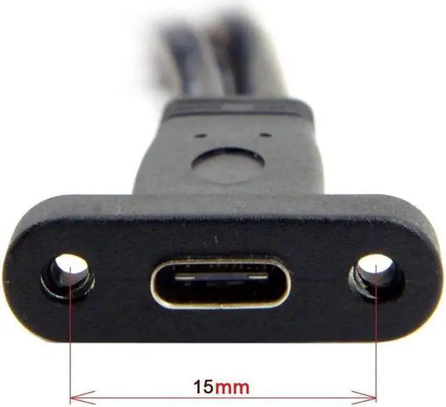 Alt view image 3 of 3 - USB 3.1 Type C USB-C Female Single Port to USB 3.0 Motherboard 19pin Header Cable 40cm