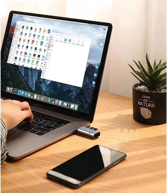 Alt view image 3 of 7 - Memory Card Reader 512G USB 3.0 Type C to SD TF Micro Adapter for Laptop Accessories OTG Cardreader for Mac Windows Multifunctional 2 in 1