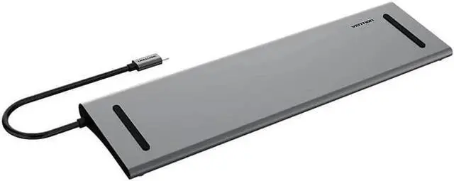 Main image of 10-in-1 Type-C to USB 3.0 PD Charge HDMI VGA Gigabit RJ45 3.5mm Audio SD TF Hub