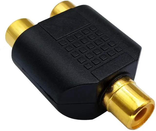 Alt view image 6 of 7 - RCA Y Splitter Adapter,Gold-Plated1RCA Female to 2 RCA Female Jack Audio Video Y Splitter Adapters Connector for Audio Video AV TV Cable Convert (5 Pack F/F)