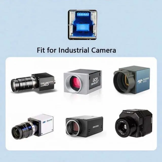 Alt view image 3 of 6 - JVFYI Cable Super Speed USB 3.0 Back Panel Mount B Female to Male B Type Extension