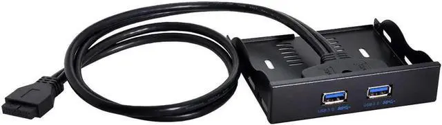 Main image of JVFYI USB 3.0 Dual Port Front Panel to Motherboard 20Pin Connector Cable for PC 3.5" Floppy Bay