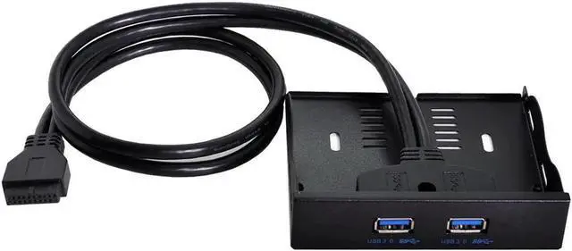 Alt view image 5 of 6 - JVFYI USB 3.0 Dual Port Front Panel to Motherboard 20Pin Connector Cable for PC 3.5" Floppy Bay