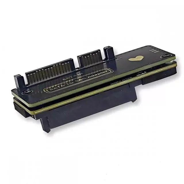 Alt view image 2 of 4 - JVFYI 8482 SAS 29Pin to 7+15 22Pin SATA Hard Disk Drive Raid Adapter with Chipset and Power Port