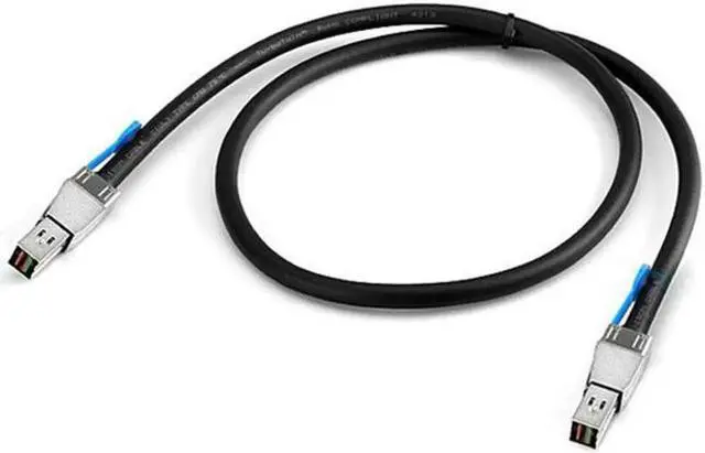 Alt view image 2 of 4 - JVFYI External Mini SAS HD SFF-8644 to Mini SAS High Density HD SFF-8644 Data Server Raid Cable 50cm 12Gbps