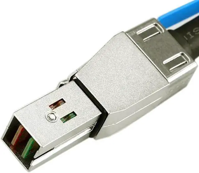 Alt view image 3 of 4 - JVFYI External Mini SAS HD SFF-8644 to Mini SAS High Density HD SFF-8644 Data Server Raid Cable 50cm 12Gbps