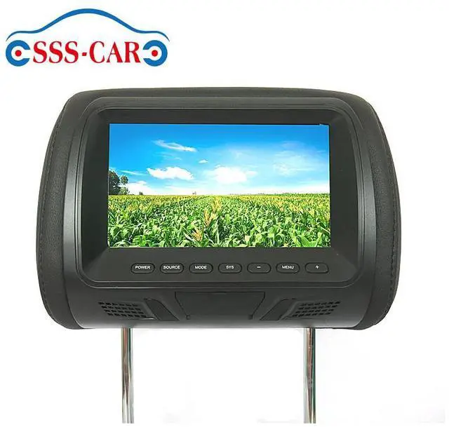 Main image of JVFYI 7inch Car Headrest Monitor Seat Headrest Covers DVD Player