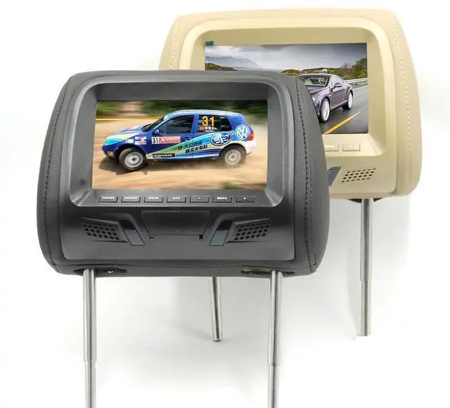 Alt view image 2 of 6 - JVFYI 7inch Car Headrest Monitor Seat Headrest Covers DVD Player