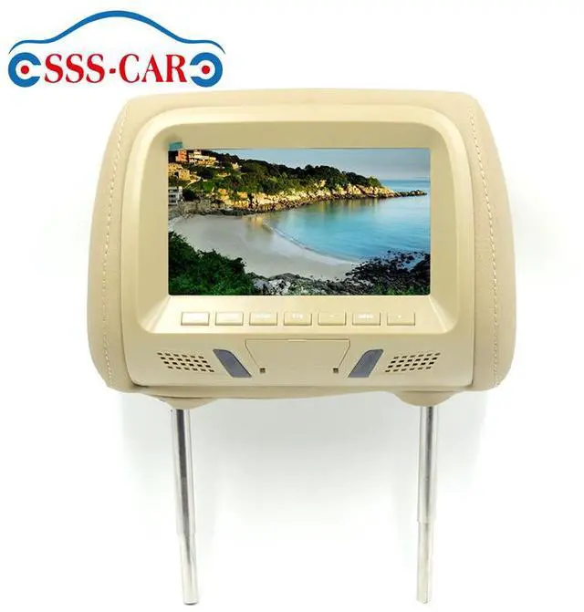 Alt view image 6 of 6 - JVFYI 7inch Car Headrest Monitor Seat Headrest Covers DVD Player