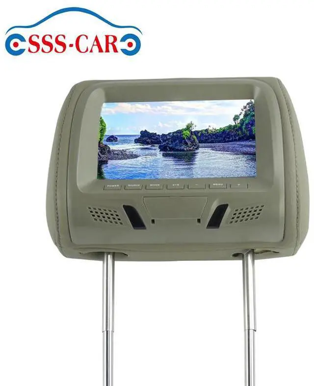 Alt view image 4 of 6 - JVFYI 7inch Car Headrest Monitor Seat Headrest Covers DVD Player