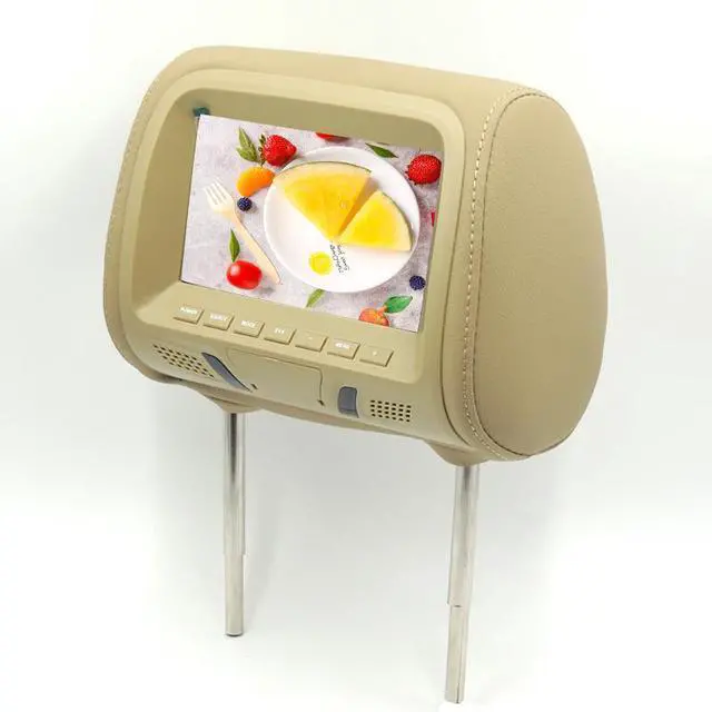 Alt view image 2 of 5 - JVFYI Luxury and Affordable in Car Rear Seat Dual 7'' DVD Universal Replacement Headrest Player With Built in Monitor and Screens