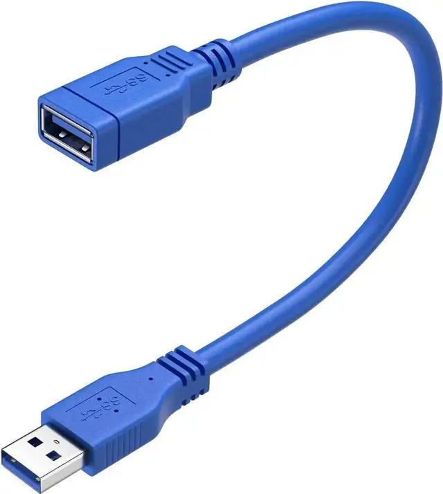 Alt view image 2 of 7 - Short USB 3.0 Extension Cable USB-A Extender Male to Female 5Gbps (1FT,2-Pack)