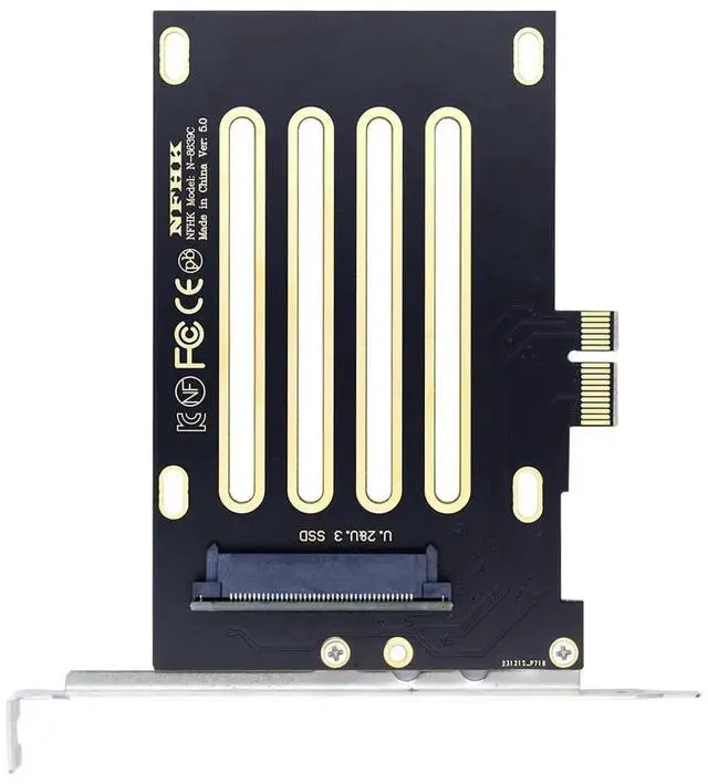 Main image of PCI-E 4.0 x1 Lane PCI Express Host to U.3 U3 Kit SFF-8639 SSD Adapter for Motherboard Compatible with PM1735 NVMe PCIe SSD