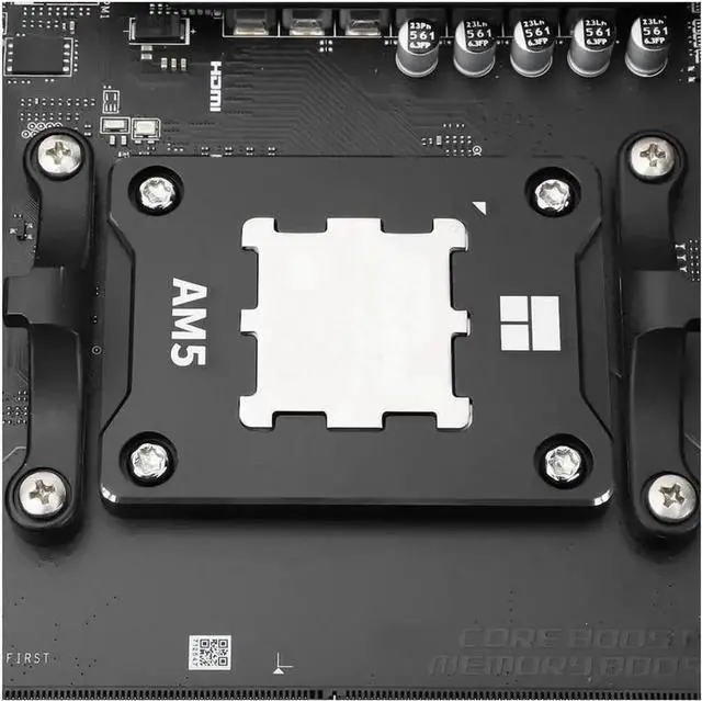 Alt view image 2 of 6 - ASF-Black AM5 CPU Holder, Corrective Anti-Bending Fixing Frame, AM5 Full-fit Fixed Non-Marking Mounter, AM5 Anti-Bending Contact Frame, CPU Cooler Standard for X670 B650