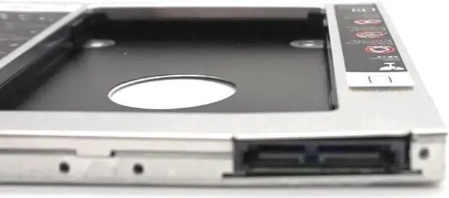 Alt view image 4 of 7 - Universal SATA 3.0 2nd HDD Caddy 9.5mm for 2.5" 2TB SSD Case Hard Disk Enclosure with LED for Laptop DVD-ROM Optical Bay