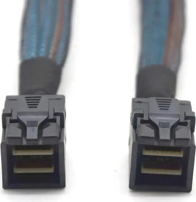 Alt view image 5 of 7 - Mini SAS HD SFF 8643 Cable Internal SFF-8643 SAS Cable Mini SAS SFF-8643 to 8643 Cable Adapter for Computer Hard Disk 0.5m/1m