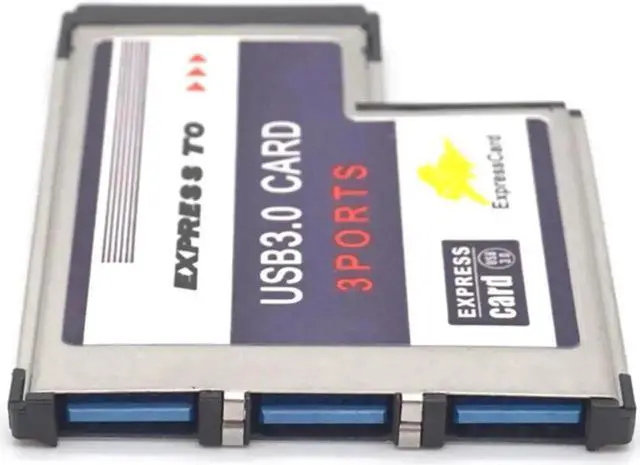Main image of 3 Port Hidden Inside USB 3.0 USB3.0 to Expresscard Express Card 54 54mm Adapter Converter FRESCO LOGIC Chipset FL1100