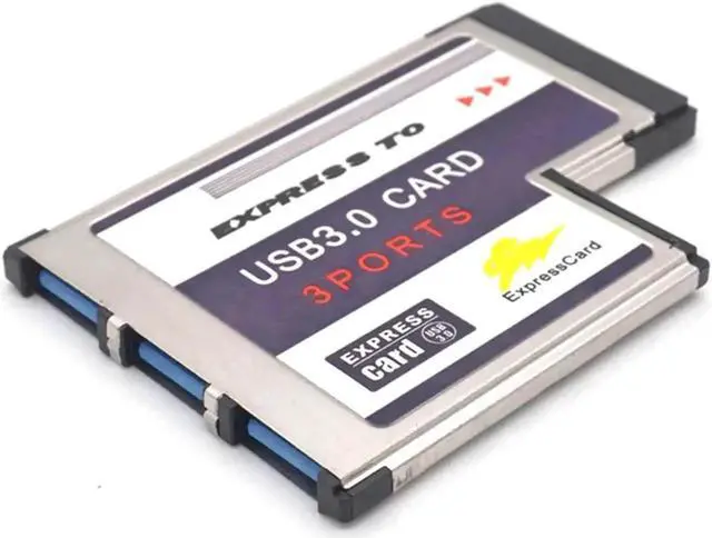 Alt view image 4 of 7 - 3 Port Hidden Inside USB 3.0 USB3.0 to Expresscard Express Card 54 54mm Adapter Converter FRESCO LOGIC Chipset FL1100
