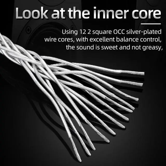 Alt view image 4 of 6 - Hifi Sound Power Connect Wire Male to Female Ac Extension Power Cords Hi-end Fever Power Cable