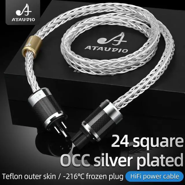 Alt view image 6 of 6 - Hifi Sound Power Connect Wire Male to Female Ac Extension Power Cords Hi-end Fever Power Cable