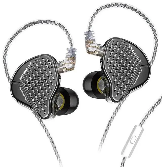 Main image of PR1 PRO Planar Driver In-Ear Metal Earphones Detachable Wired Headset Hi-Fi Stereo Gaming Sports Headphones with Mic Black with Mic