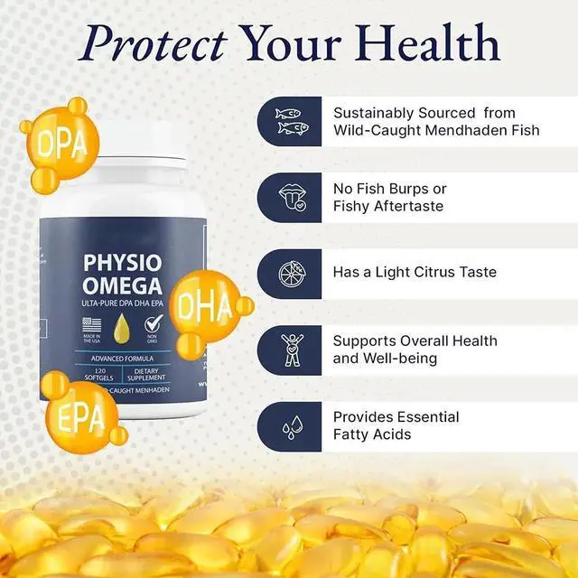 Alt view image 3 of 5 - Physio Omega - Omega 3 (120 Softgels)