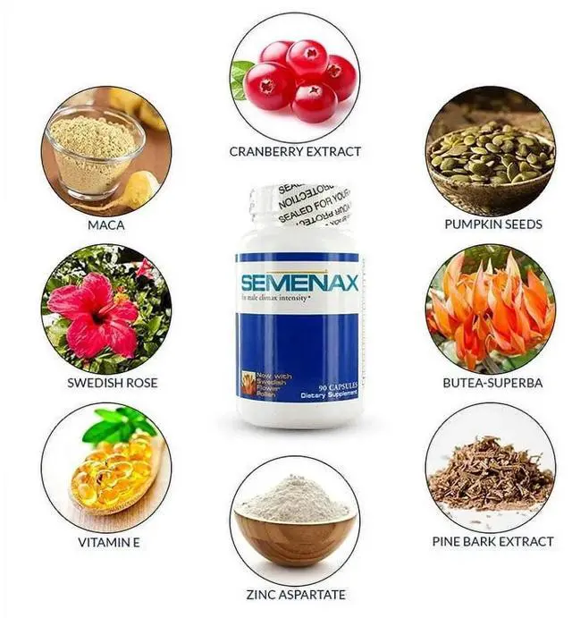 Alt view image 3 of 4 - Generic Semenax Supplement, 120 Capsules