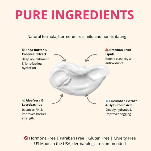 Alt view image 3 of 5 - Bioidentical Estriol Cream for Women 30ml Lightweight Moisturizer Peach Flavor 2-Month Supply