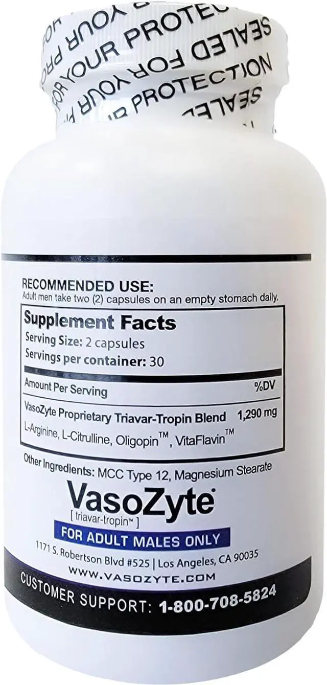 Alt view image 2 of 3 - Generic VasoZyte - Supports Nitric Oxide & Healthy Blood Flow - with Our Exclusive Formula Featuring Oligopin, and Our Crystal Pure Extraction Process - for Well-Being - 30 Day Supply - 60 Capsules
